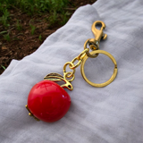 Apple Bag Charm KeyChain